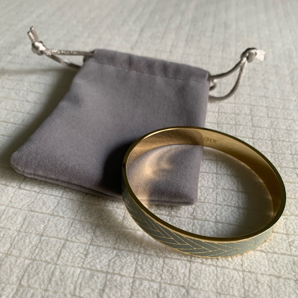 J.Crew gray chevron striped bracelet - Picture 2 of 9